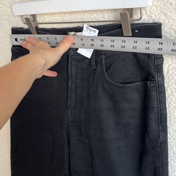 *NOT NWT* Madewell Perfect Vintage Wide Leg Womens Size 29 Petite Black Rinse - Picture 6 of 10